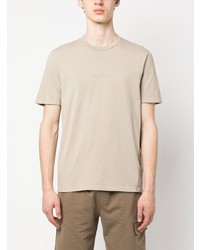 T-shirt à col rond brodé beige C.P. Company