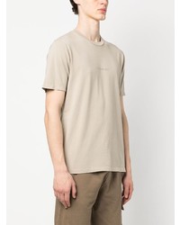 T-shirt à col rond brodé beige C.P. Company