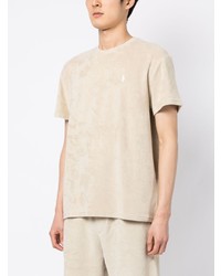 T-shirt à col rond brodé beige Polo Ralph Lauren