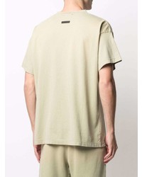 T-shirt à col rond brodé beige Fear Of God