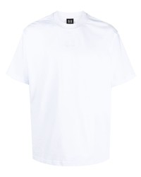 T-shirt à col rond brodé blanc 44 label group