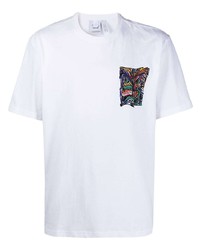 T-shirt à col rond brodé blanc adidas