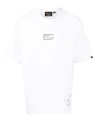 T-shirt à col rond brodé blanc Alpha Industries