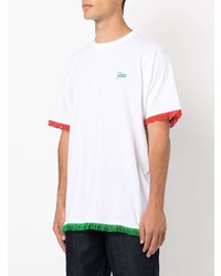 T-shirt à col rond brodé blanc PATTA