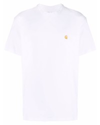 T-shirt à col rond brodé blanc Carhartt WIP