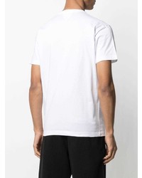 T-shirt à col rond brodé blanc DSQUARED2