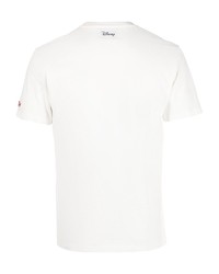 T-shirt à col rond brodé blanc MC2 Saint Barth