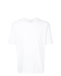 T-shirt à col rond brodé blanc CK Calvin Klein