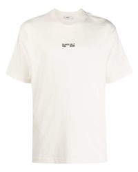 T-shirt à col rond brodé blanc Closed