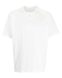 T-shirt à col rond brodé blanc Craig Green