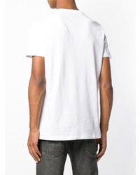 T-shirt à col rond brodé blanc Low Brand