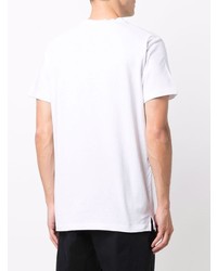 T-shirt à col rond brodé blanc DSQUARED2