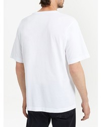 T-shirt à col rond brodé blanc Giuseppe Zanotti