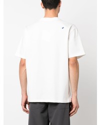T-shirt à col rond brodé blanc Ader Error