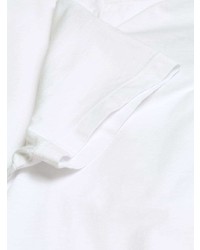 T-shirt à col rond brodé blanc Alexander McQueen