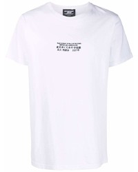 T-shirt à col rond brodé blanc Enterprise Japan