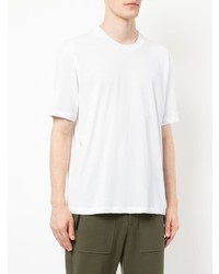 T-shirt à col rond brodé blanc CK Calvin Klein