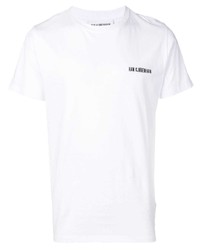T-shirt à col rond brodé blanc Han Kjobenhavn