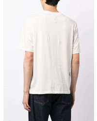 T-shirt à col rond brodé blanc rag & bone