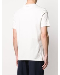 T-shirt à col rond brodé blanc Paul Smith