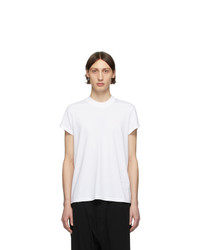 T-shirt à col rond brodé blanc Rick Owens DRKSHDW