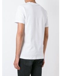 T-shirt à col rond brodé blanc McQ Alexander McQueen