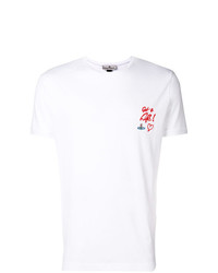 T-shirt à col rond brodé blanc Vivienne Westwood