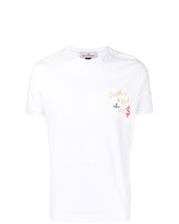T-shirt à col rond brodé blanc Vivienne Westwood