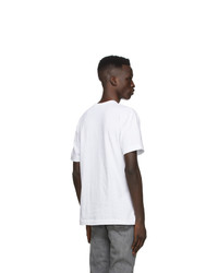 T-shirt à col rond brodé blanc Comme Des Garcons Play