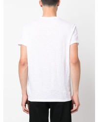T-shirt à col rond brodé blanc Zadig & Voltaire