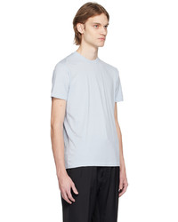 T-shirt à col rond brodé bleu clair Tom Ford