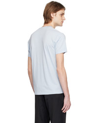 T-shirt à col rond brodé bleu clair Tom Ford