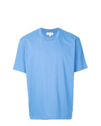 T-shirt à col rond brodé bleu clair CK Calvin Klein