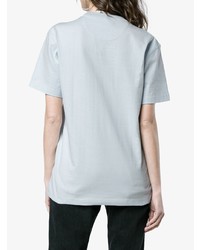 T-shirt à col rond brodé bleu clair Calvin Klein 205W39nyc