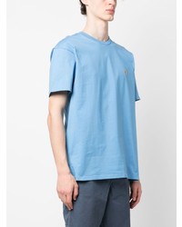 T-shirt à col rond brodé bleu clair Carhartt WIP