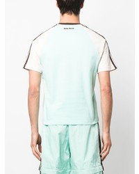 T-shirt à col rond brodé bleu clair adidas