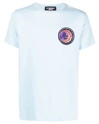 T-shirt à col rond brodé bleu clair Enterprise Japan