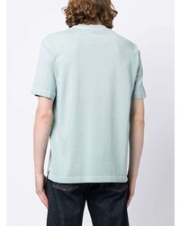 T-shirt à col rond brodé bleu clair PS Paul Smith