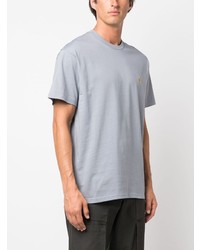 T-shirt à col rond brodé bleu clair Carhartt WIP