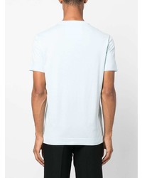 T-shirt à col rond brodé bleu clair Givenchy