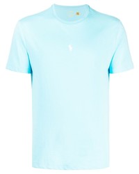 T-shirt à col rond brodé bleu clair Polo Ralph Lauren