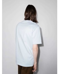 T-shirt à col rond brodé bleu clair Kenzo