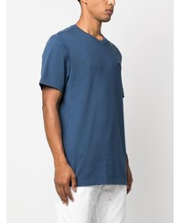 T-shirt à col rond brodé bleu marine The North Face