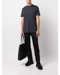 T-shirt à col rond brodé bleu marine Givenchy