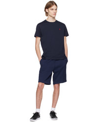 T-shirt à col rond brodé bleu marine Polo Ralph Lauren