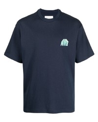 T-shirt à col rond brodé bleu marine Nike