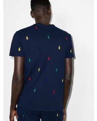 T-shirt à col rond brodé bleu marine Polo Ralph Lauren