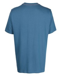 T-shirt à col rond brodé bleu PS Paul Smith