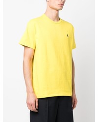 T-shirt à col rond brodé chartreuse Polo Ralph Lauren