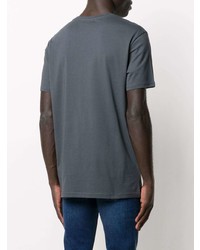 T-shirt à col rond brodé gris foncé BOSS HUGO BOSS